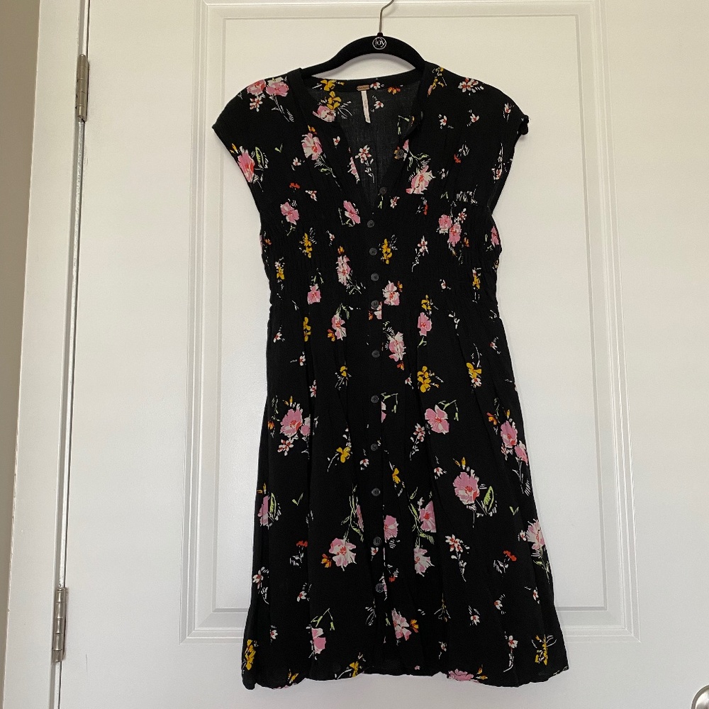 Free People Greatest Day Smocked Mini Dress